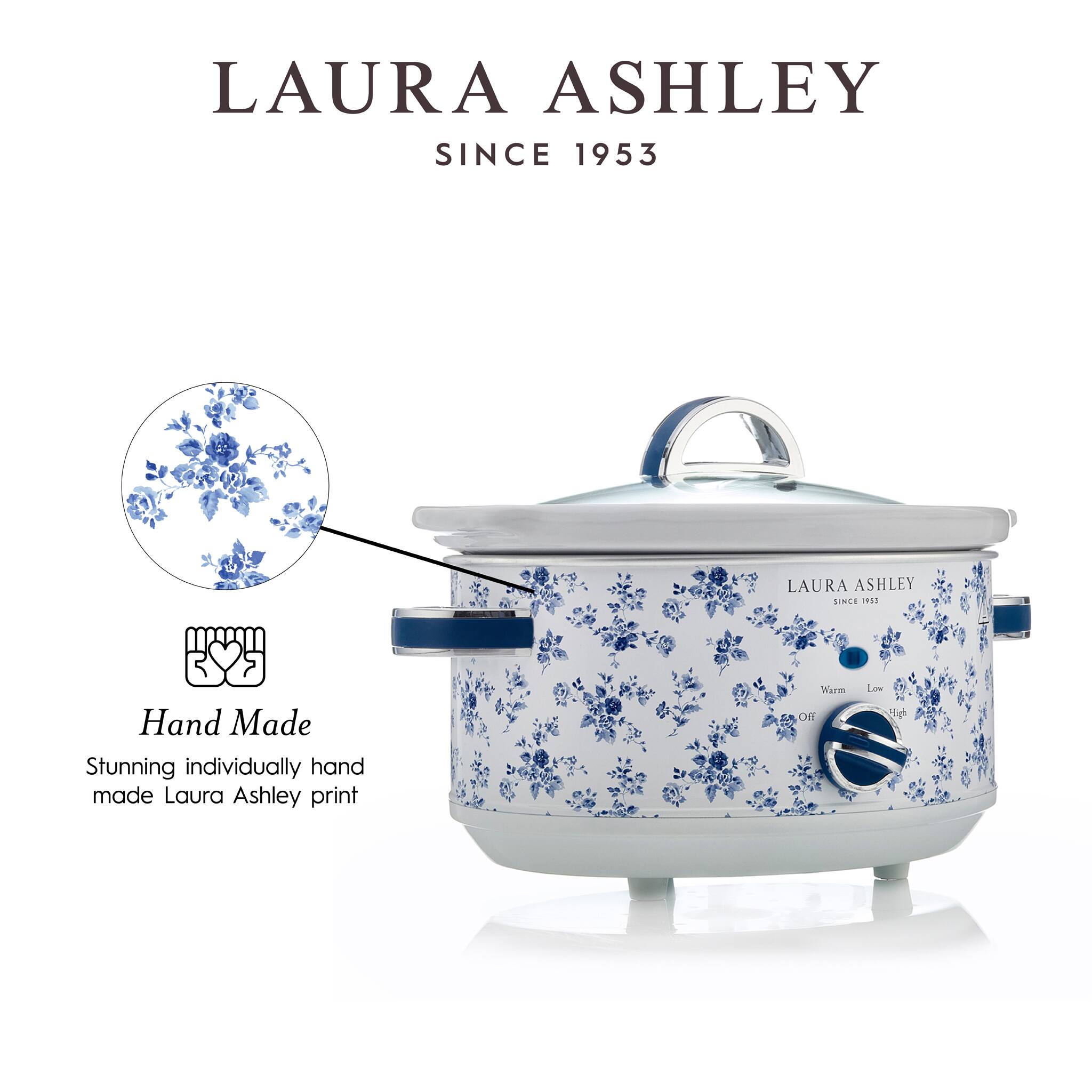 LAURA ASHLEY  
SINCE 1953  

Hand Made  
Stunning individually hand made Laura Ashley print