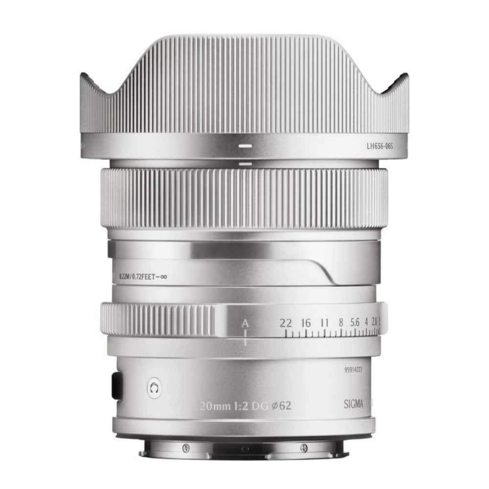SIGMA contemporary 20mm F2 Lマウント Sigma 20mm F2 DG Silver Contemporary Lens for L Mount 49S969