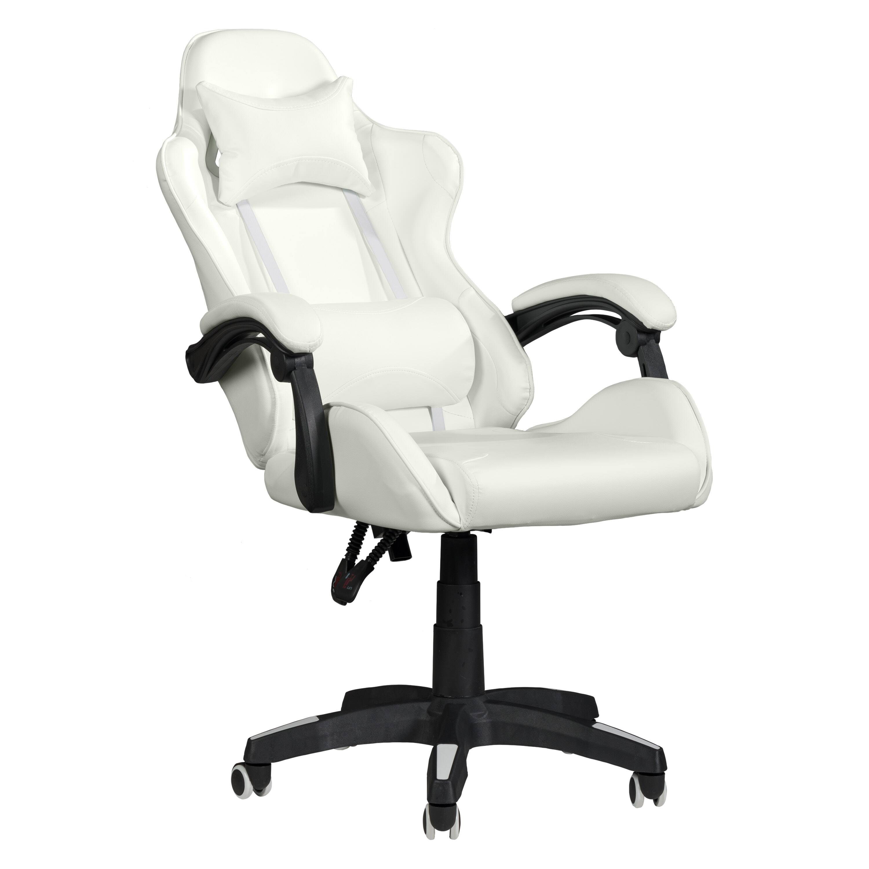 Alt View 11. CorLiving - Ravagers Gaming Chair - White.