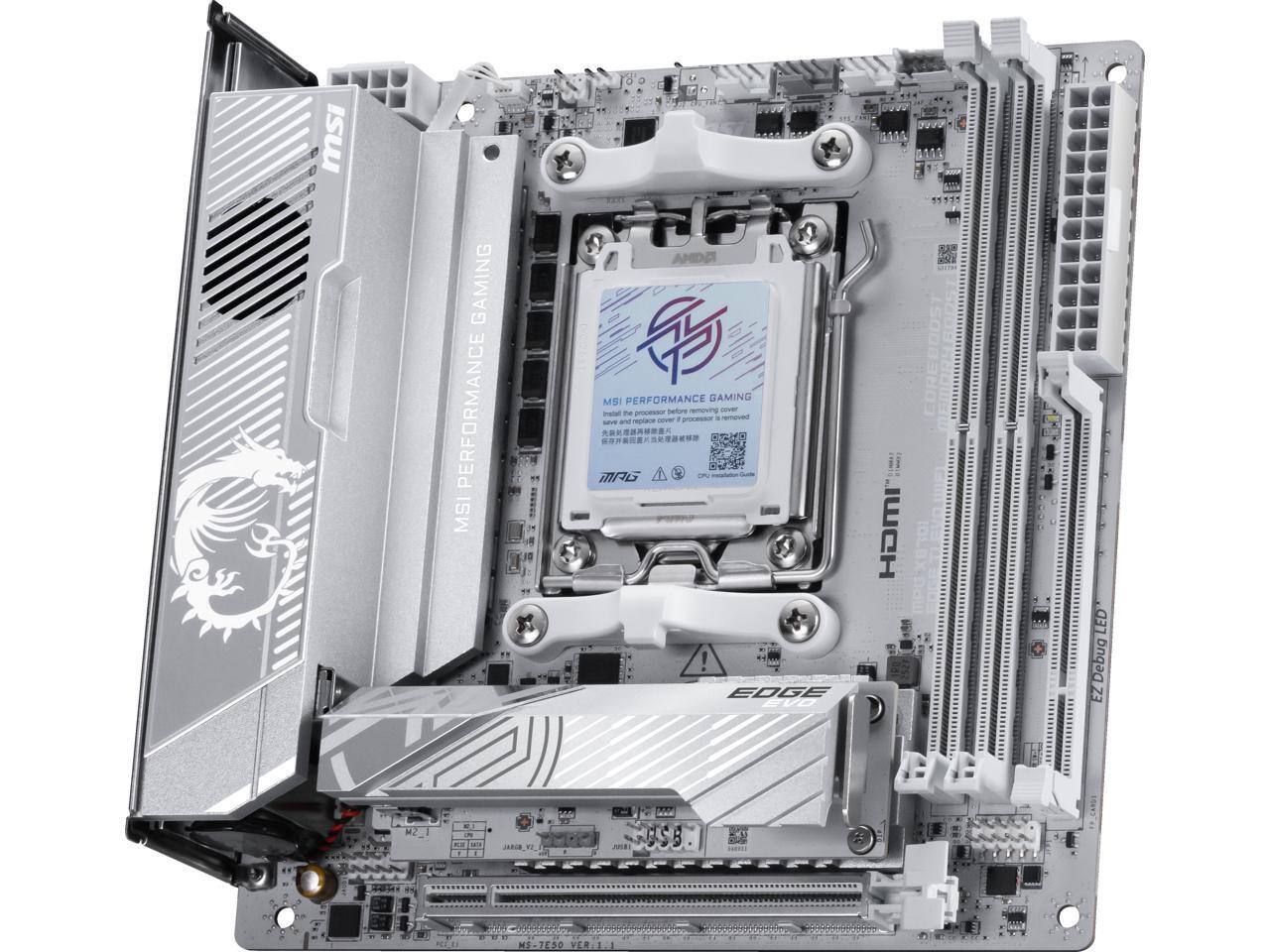MSI MPG X870I EDGE TI EVO WIFI AM5 AMD X870 Motherboard MPG X870I