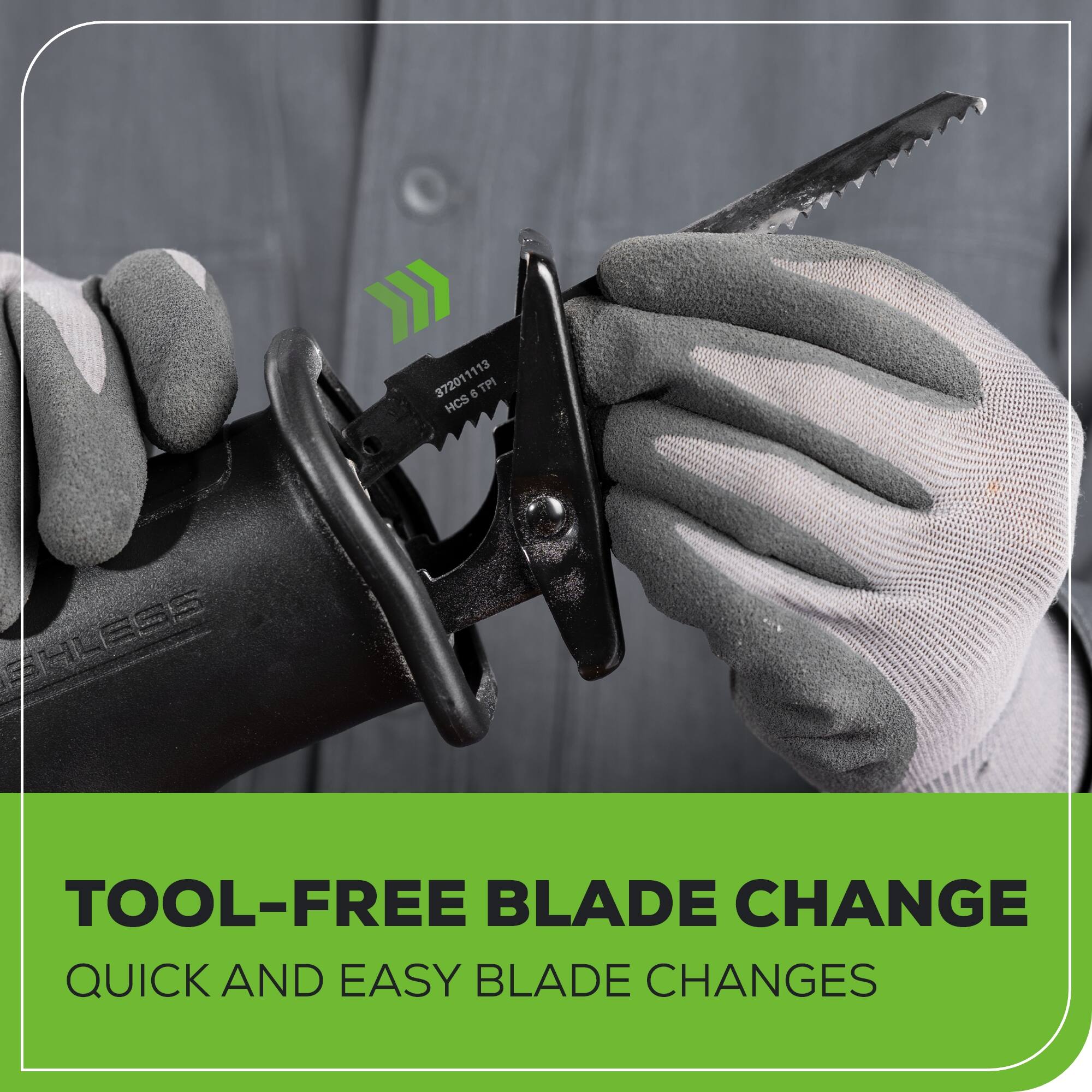 372011113 6 TP HCS THLEES TOOL-FREE BLADE CHANGE QUICK AND EASY BLADE CHANGES