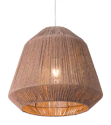 Front. Hivvago - Impala Ceiling Lamp Brown - Brown.