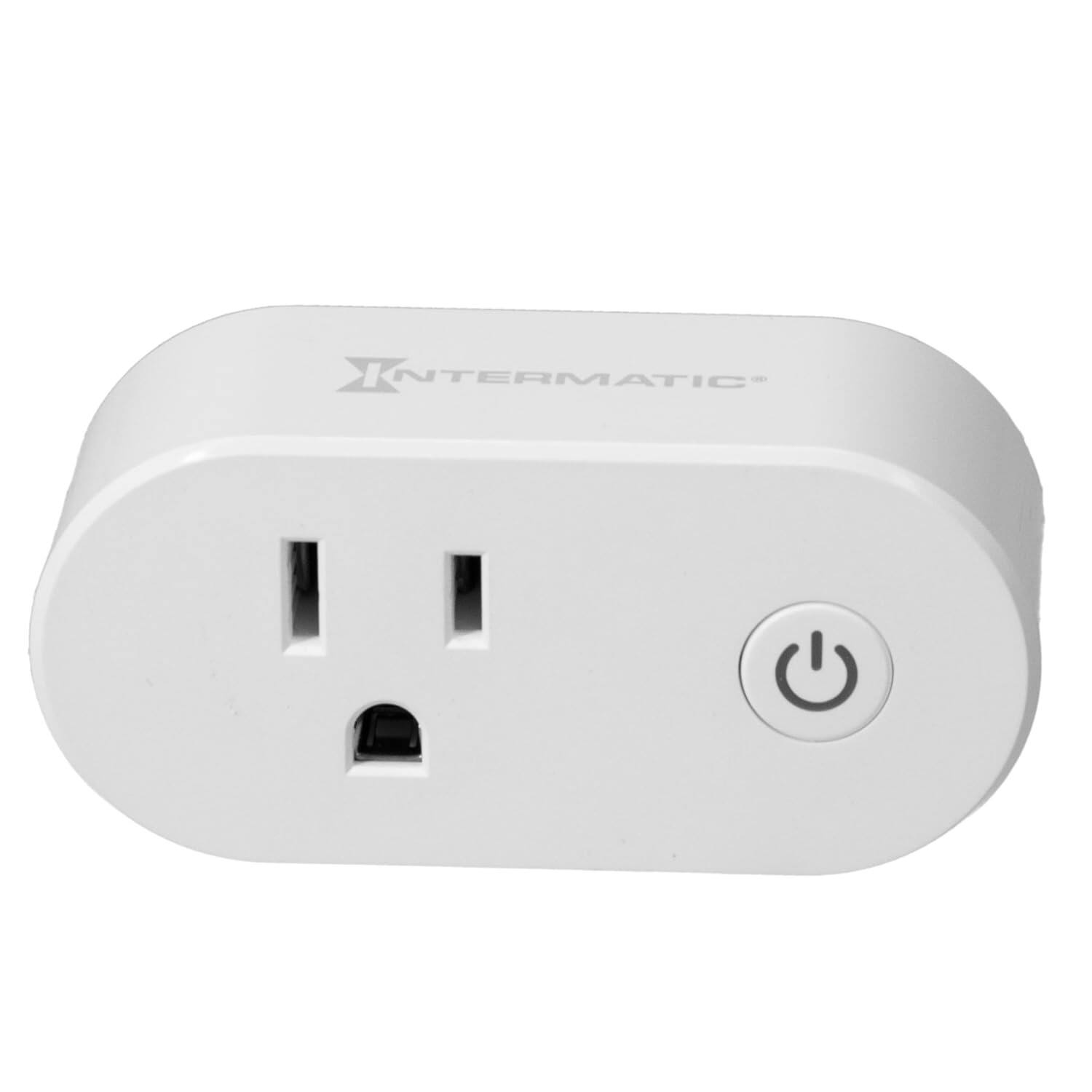 Front. MOSZAR LLC - ABRA Wi-Fi Smart Plug – Voice Control, Energy Monitoring, Works with Alexa & Siri - white.