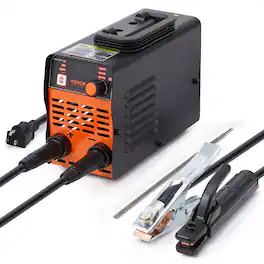VEVOR - Stick Welder, 140A ARC/Lift TIG 2-IN-1 Welding Machine with IGBT Inverter 110V/220V Portable MMA Welder Machine - Orange;Black