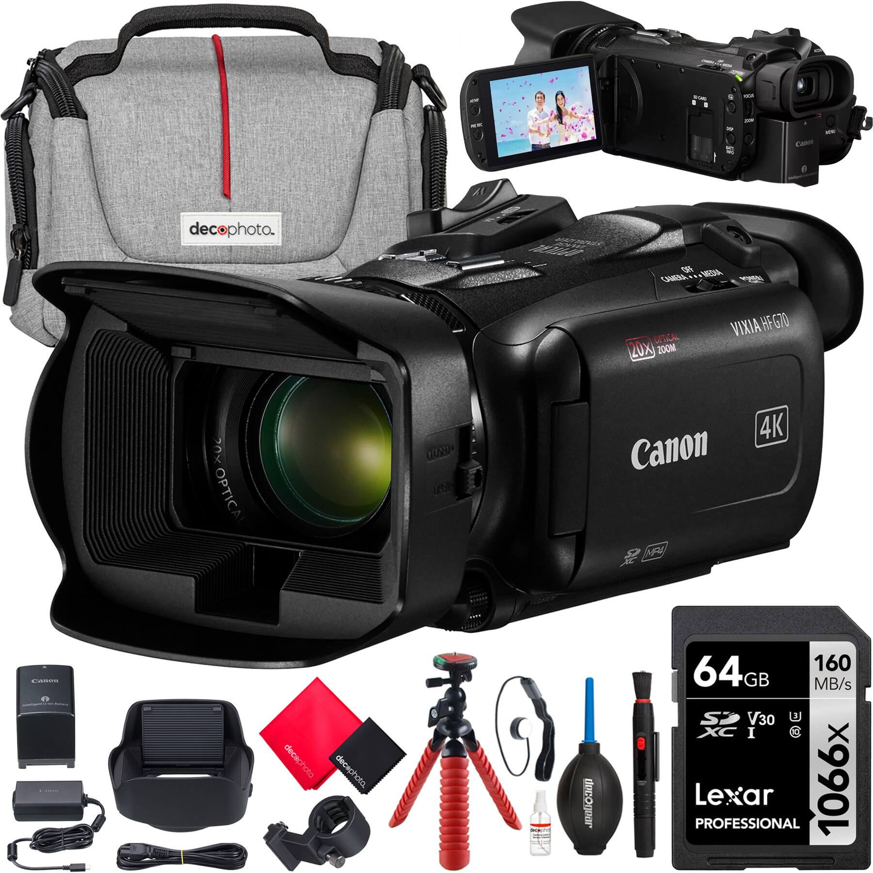 300
605
-
decophoto.
tovos STABILIZER OPTICAL
OFF MEDIA CAMERA UNITY
OPTICAL 20x ZOOM
VIXIA HFG70
Canon Saflincy COCHOSSE
OPTICAL
decophoto decophoto.
COCO USSI ...
- 
JoaDobap
4K Canon 64GB 160 MB/s V30 U XC I Lexar PROFESSIONAL 1066x
