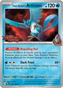 Pokémon - TCG SV10 Promo Card (Team Rocket's Articuno)