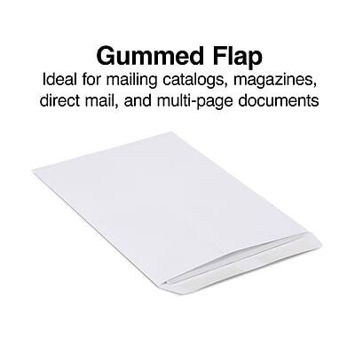 Gummed Flap  
Ideal for mailing catalogs, magazines, direct mail, and multi-page documents