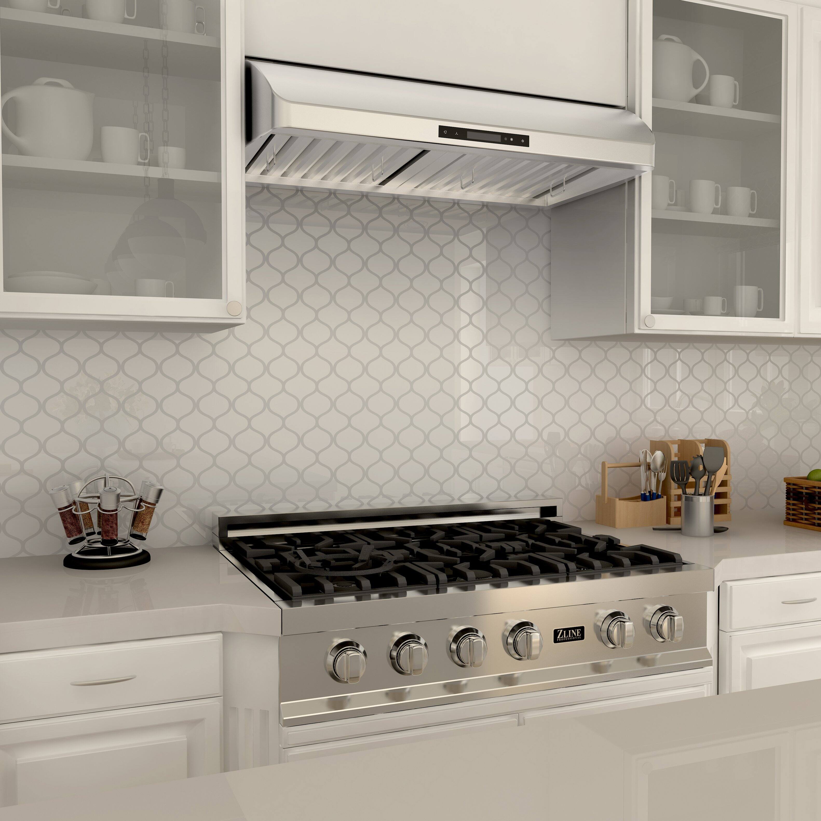 Alt View 4. ZLINE - 30 in. Under Cabinet Range Hood in Stainless Steel (621-30) - Silver.