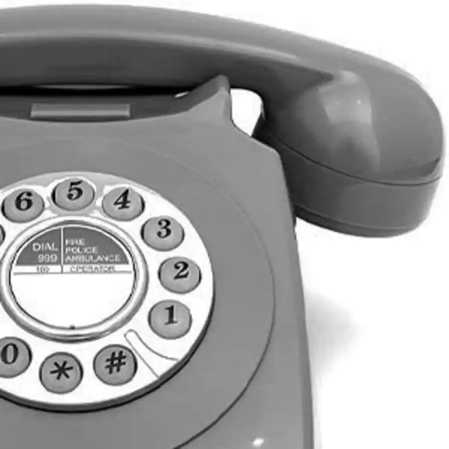 Button Pone PopMarket GPO Retro GPO746DPBGY 746 Desktop Push Button Telephone Grey ...