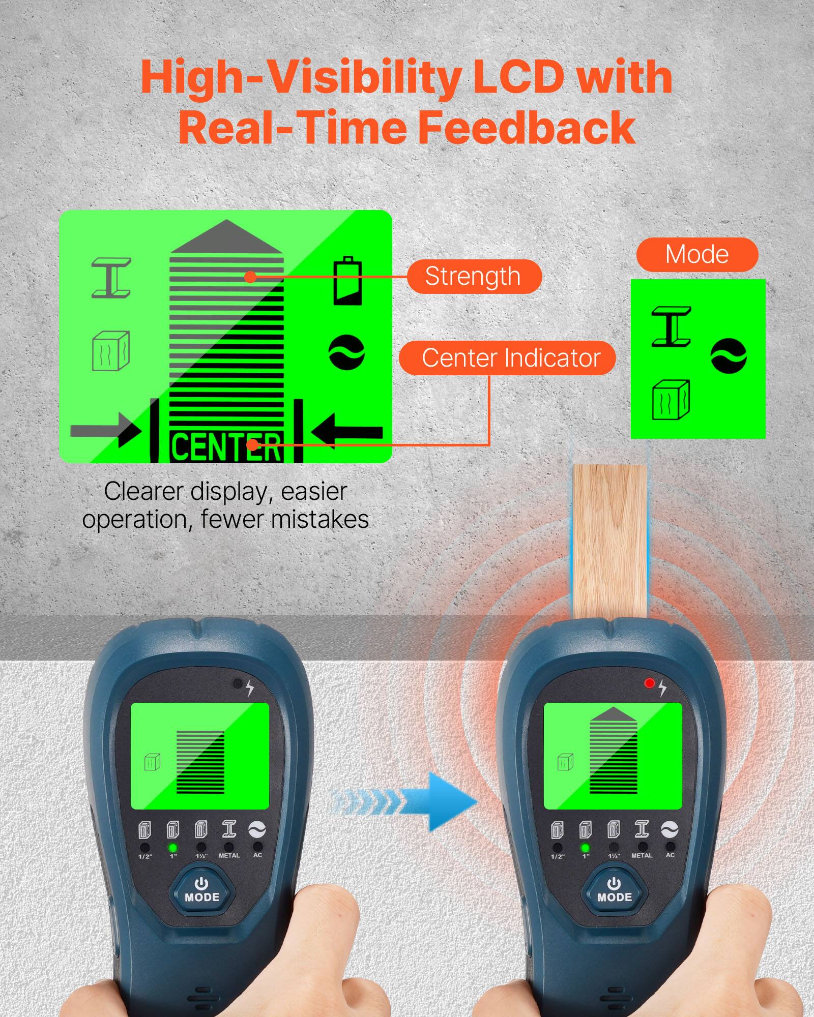 High-Visibility LCD with Real-Time Feedback

- Strength
- Center Indicator
- Mode

Clearer display, easier operation, fewer mistakes