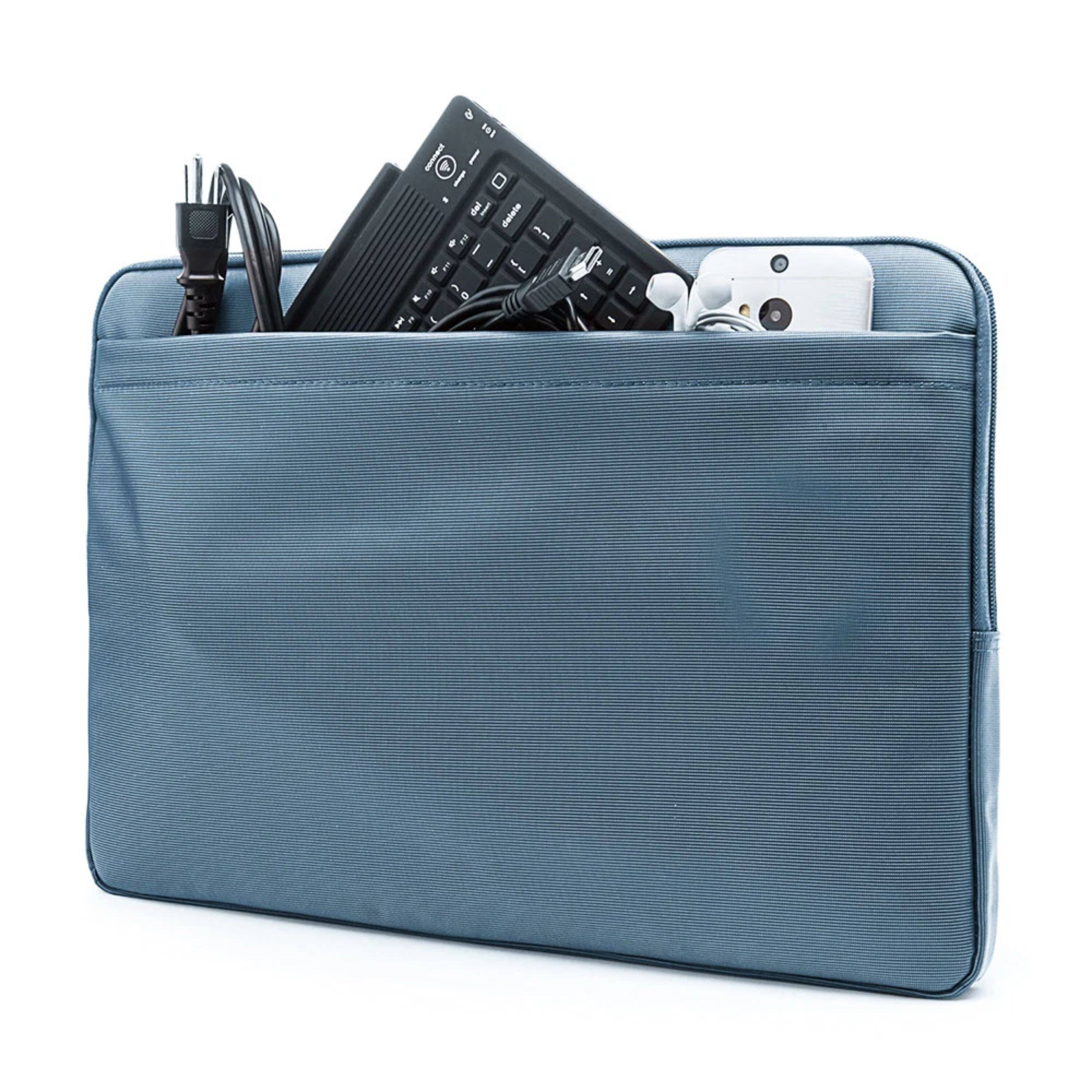 Angle. Kitcheniva - Shock Proof Sleeve Bag Case For 15" Laptop Blue - Blue.