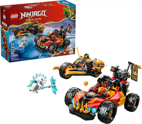 LEGO NINJAGO DRACONS RISING
7+
71864 Kai and Cole's Combiner Vehicles
394 pcs/pzs