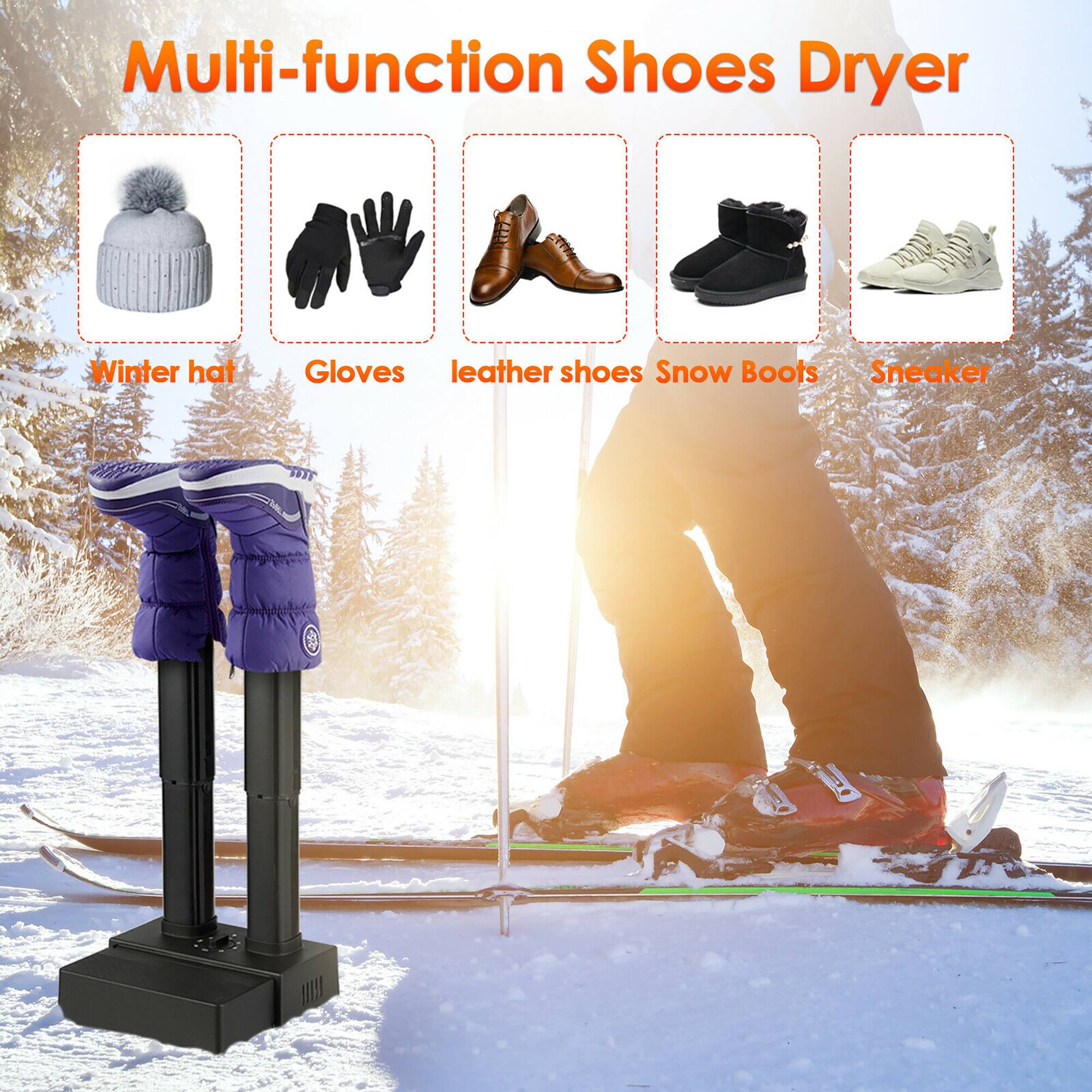 Multi-function Shoes Dryer:
Winter hat
Gloves
Leather shoes
Snow boots
Sneaker