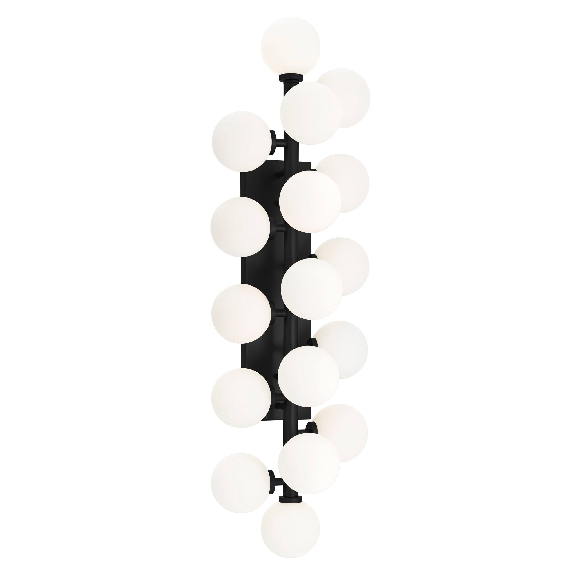 Alt View 1. CWI Lighting - Arya 17 Light Wall Sconce With Black Finish - Black.