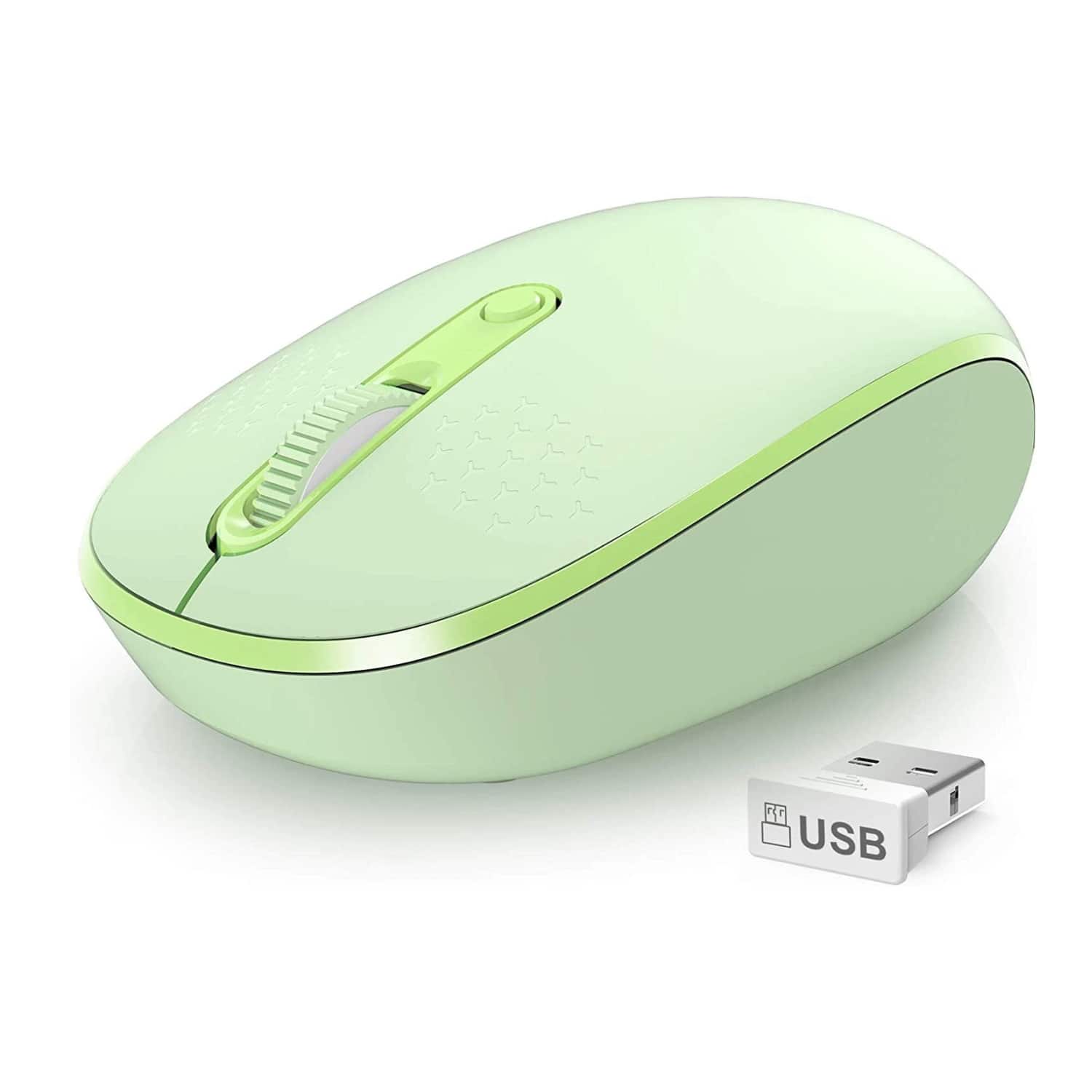 Stock Preferred - Portable 2.4GHz Wireless Silent Mouse – - Wireless - Grass Green