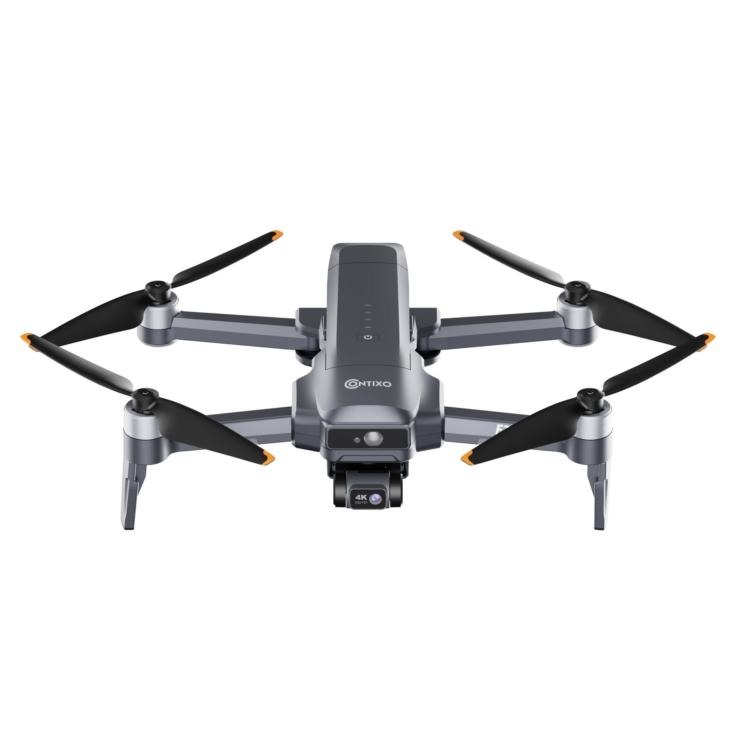 Alt View 4. Contixo - F33 Vortex Travel Bundle 4K GPS Drone – 4 Batteries, 2-Axis Gimbal, 6 km Range, Fast Charger & Carrying Case.