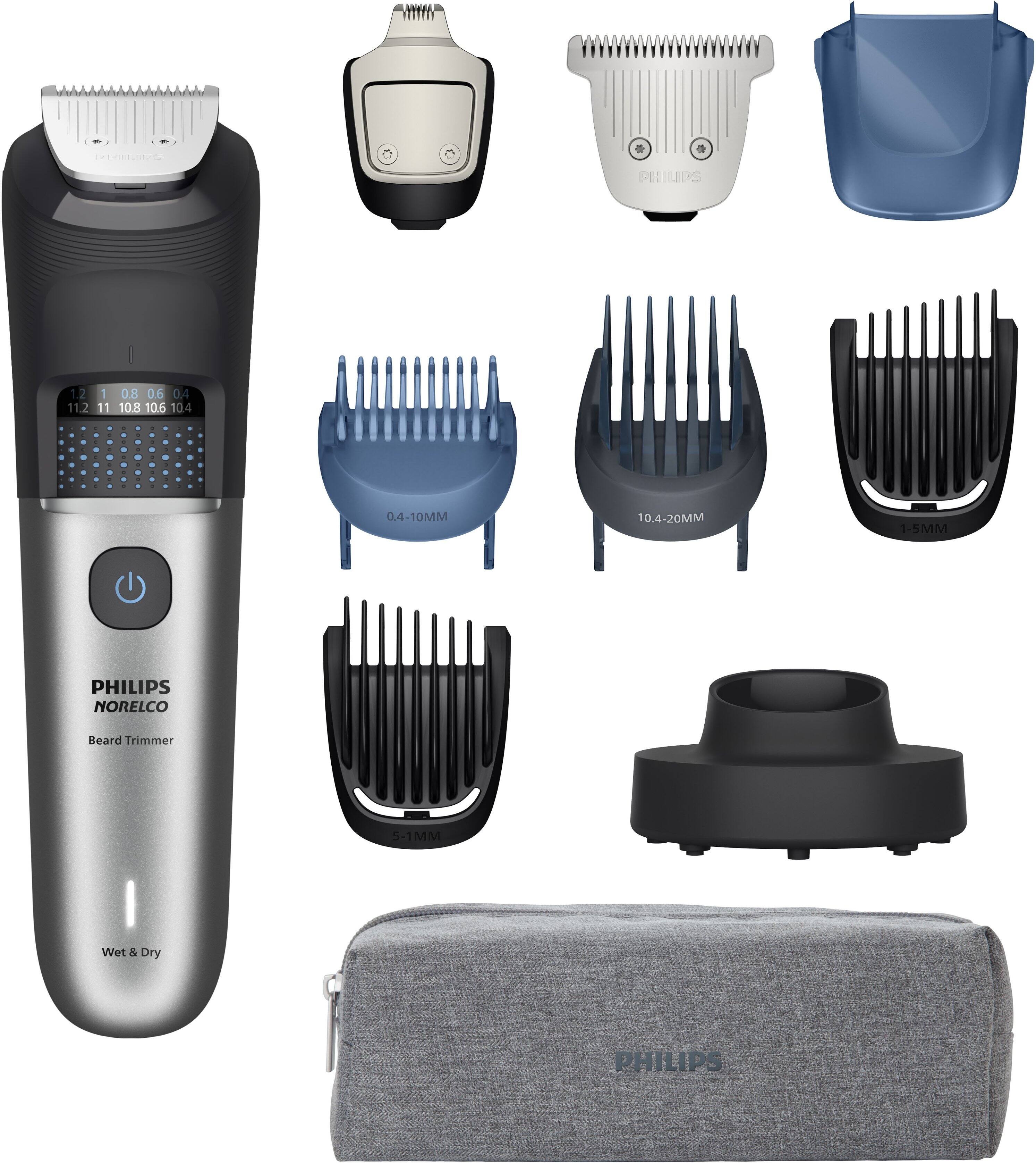 PHILIPS Norelco  
Beard Trimmer  
Wet & Dry  

1.2 1 0.8 0.6 0.4  
11.2 11 10.8 10.6 10.4  

0.4-10MM  
10.4-20MM  
1-5MM  

PHILIPS