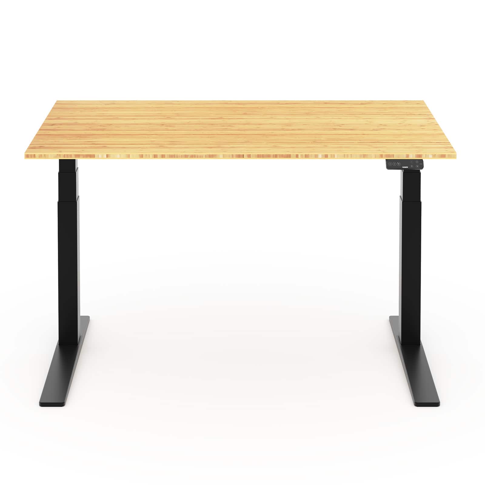 FlexiSpot - E7Pro 55''W Electric Adjustable Standing Desk, /Black - Bamboo