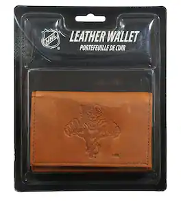 Rico Industries - Florida Panthers NHL Retro Logo Embossed Leather Trifold Wallet - Multi