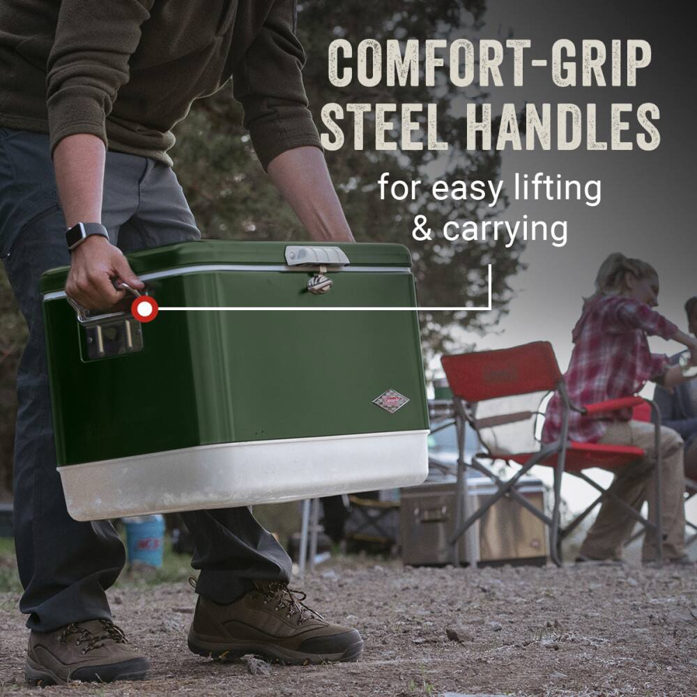 COMFORT-GRIP STEEL HANDLES for easy lifting & carrying