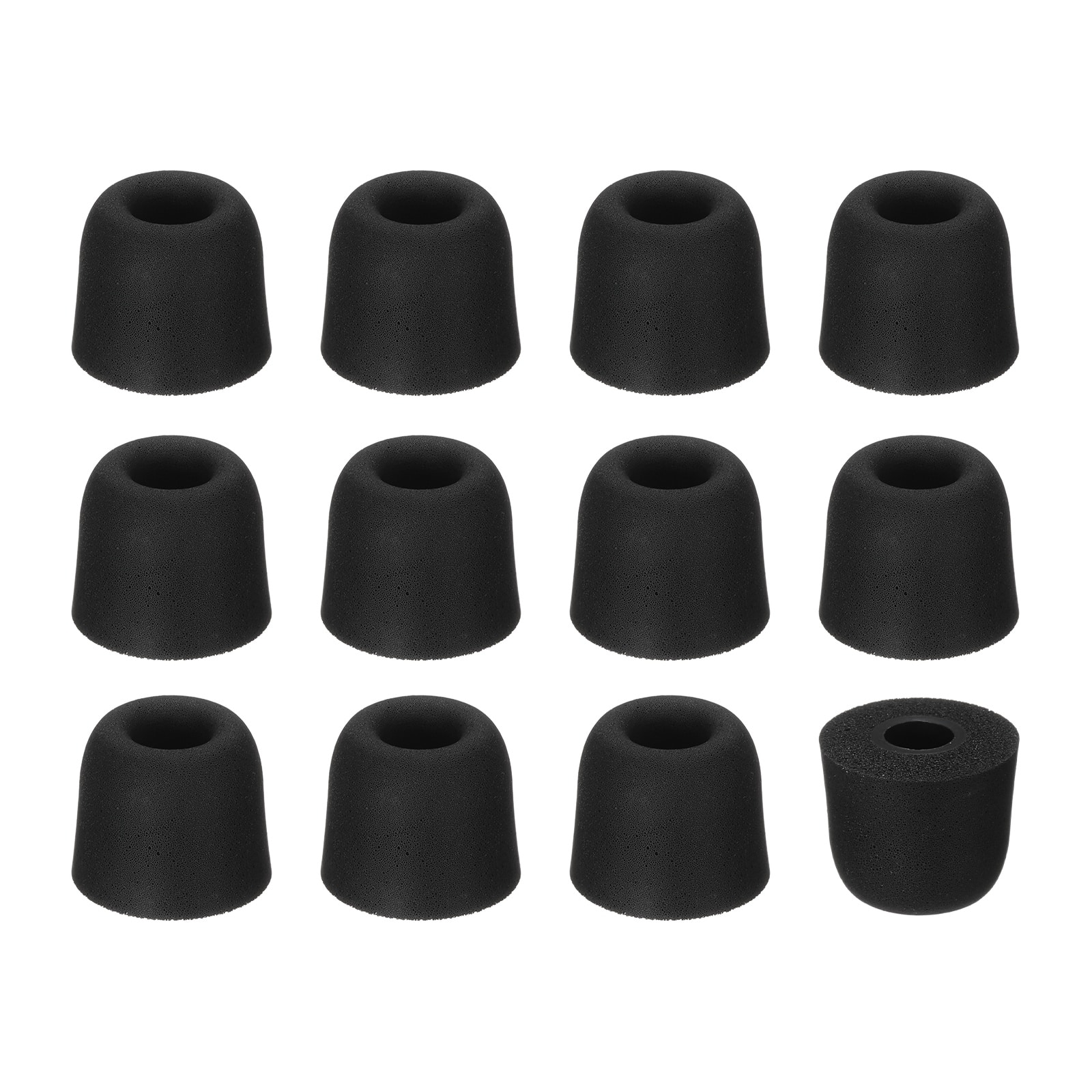 Unique Bargains - Memory Foam Earbud Tips (4.5mm/0.18"), 12pcs/6Pairs - Medium, Noise Isolation, Comfort & Secure Fit for Earphones - Black