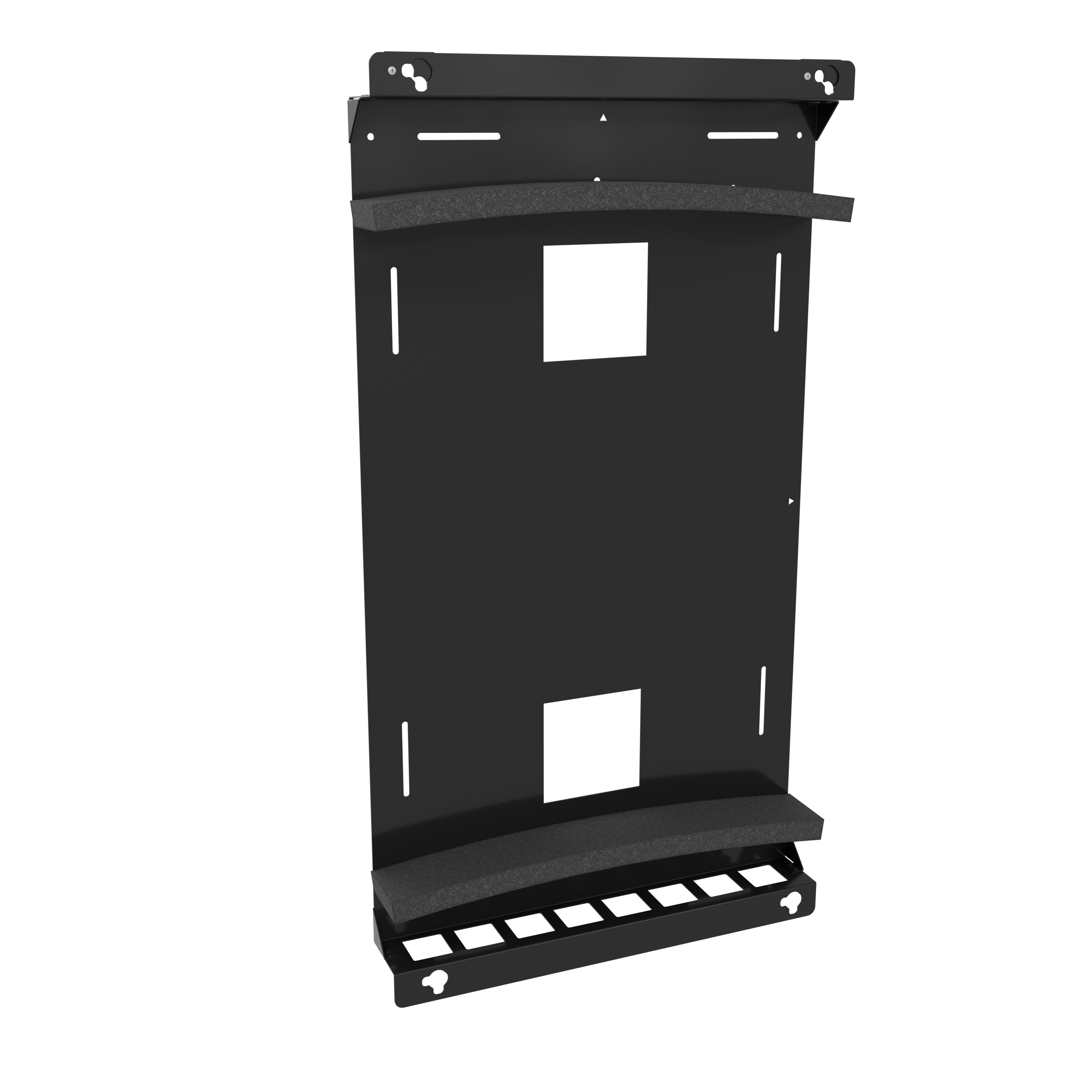 Angle. Chief - Heavy-Duty Custom Outdoor Mount for Samsung Outdoor 46" Display - Black.
