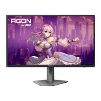 AOC - 27" QD OLED 240Hz 0.03ms Gaming Monitor - Black/Purple - Front_Zoom