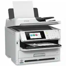 Front. Epson - Epson WorkForce Pro WF-M5899 Wired & Wireless Inkjet Multifunction Printer - Monochrome - Copier/Fax/Printer/Scanner - Monochrome.