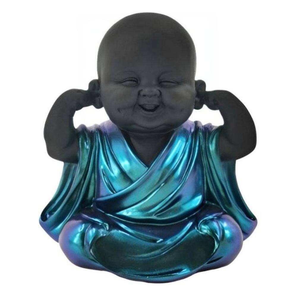 FC Design - 6"H Buddha no Hear Figurine Statue Office Desk Tabletop Home Decor Gift - Multi-Color