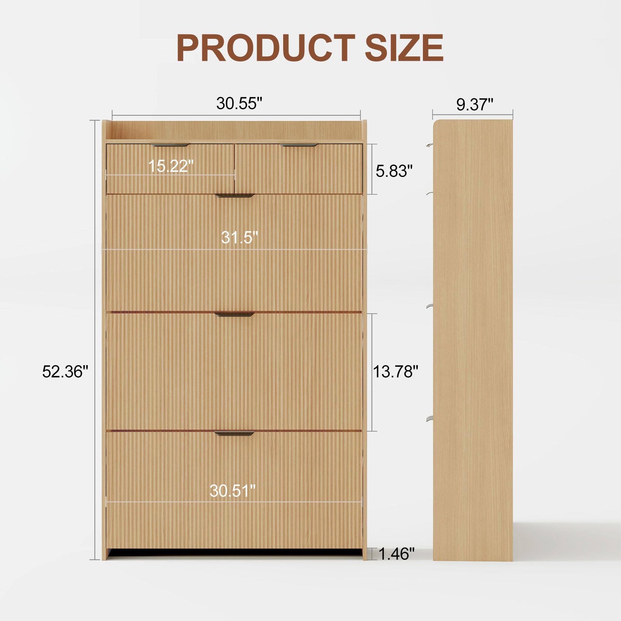 PRODUCT SIZE

- Width: 30.55"
- Depth: 15.22"
- Height: 52.36"
- Drawer 1 Height: 5.83"
- Drawer 2 Height: 13.78"
- Drawer 3 Height: 30.51"
- Side Panel Height: 9.37"
- Bottom Height: 1.46"