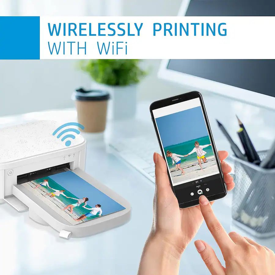 HP Sprocket Studio Plus WiFi Photo Printer, Compatible with iOS and ...