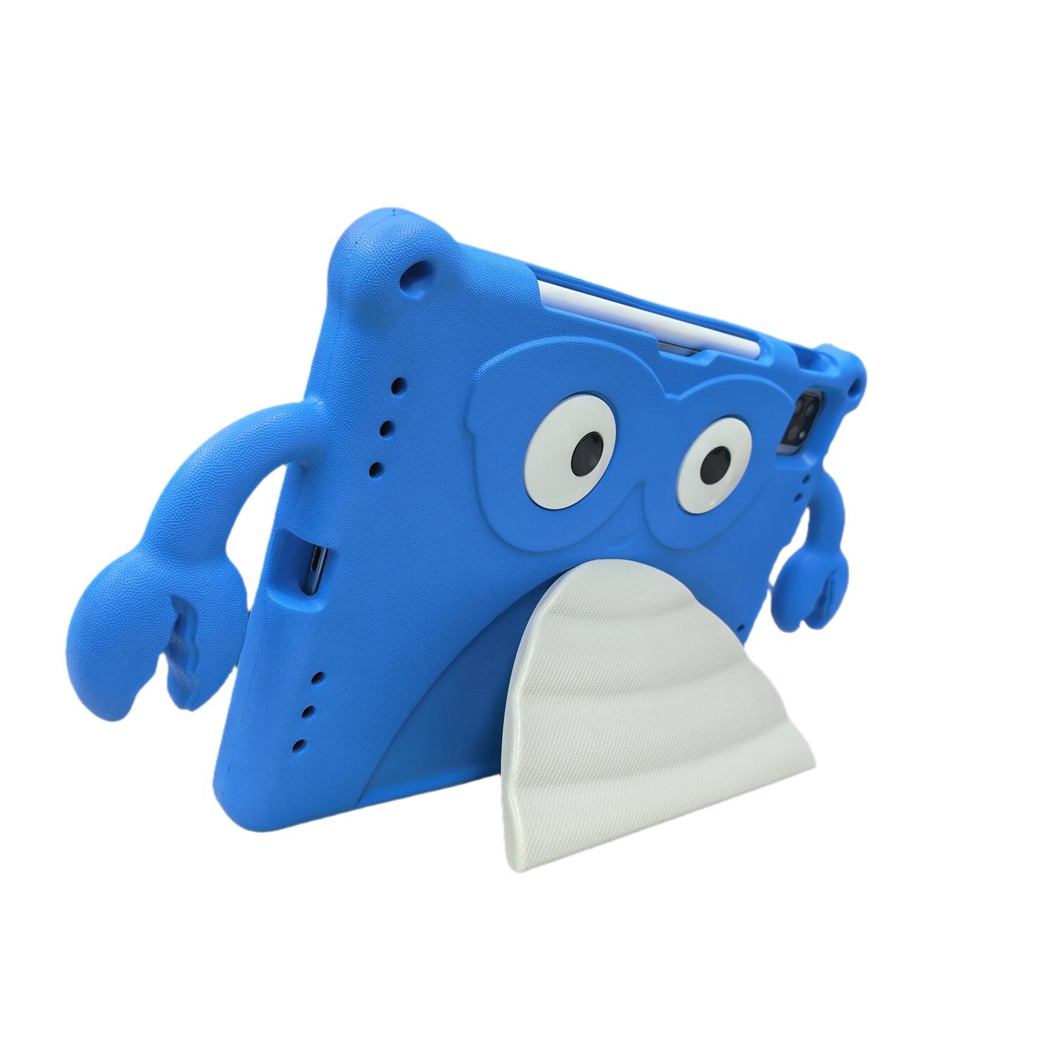 Alt View 1. Dteck - Shockproof Cartoon Case for Apple iPad (10th Generation) 10.9" 2022, Soft TPU Protective Cover with Integrated Stand - Blue.