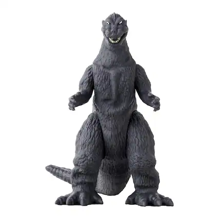 Front. Bandai - Godzilla 1954 Bandai 5 Inch Soft Vinyl Kaiju Figure - Black.