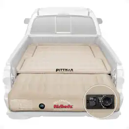 Pittman Outdoors - Truck Bed Air Mattress with Pump for Standard Truck Beds, 6' - Tan