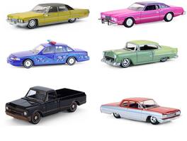 PopMarket - 1:64 California Lowriders Series 7 - 6 Pack Die-Cast Car Assortment - COLLECTIBLES - Multicolor