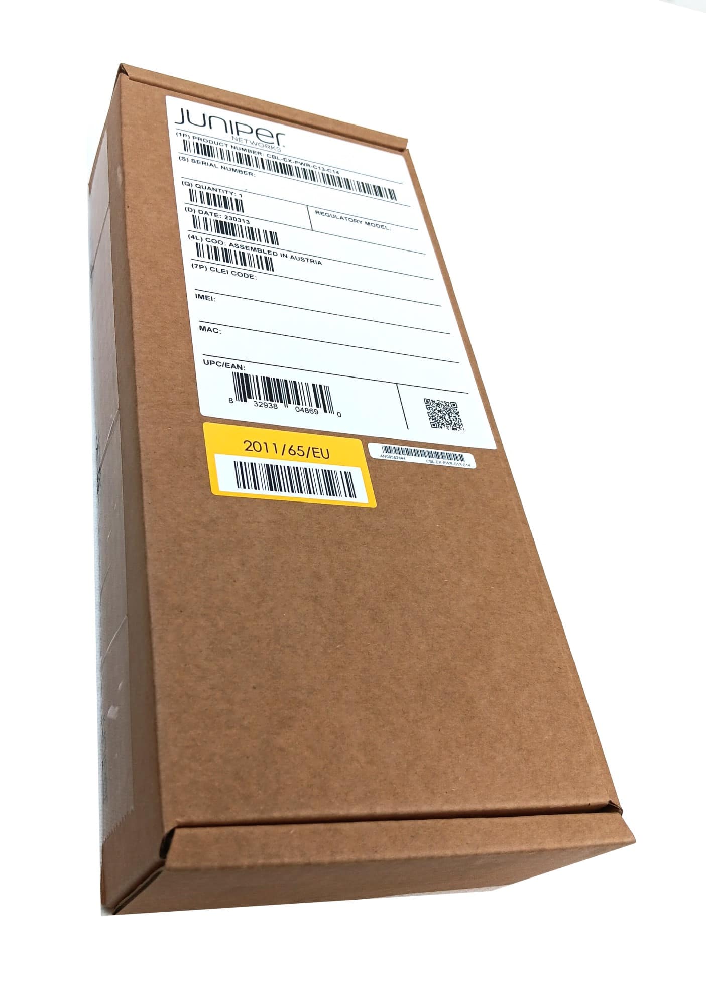 Juniper Networks - CBL-EX-PWR-C13-C14 Power Extension Cord - For Network Switch, PDU - Black