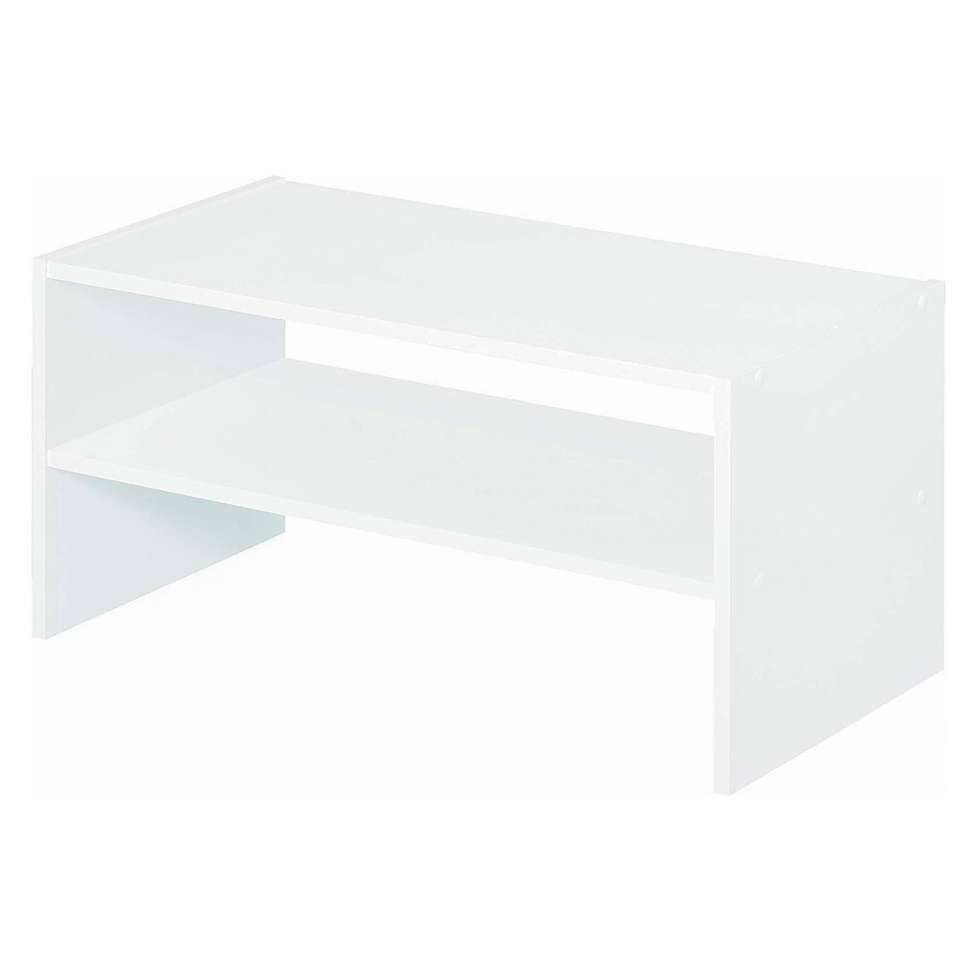 Alt View 1. ClosetMaid - ClosetMaid 24 Inch Wide Horizontal Stackable Closet Storage Organizer, White - White.