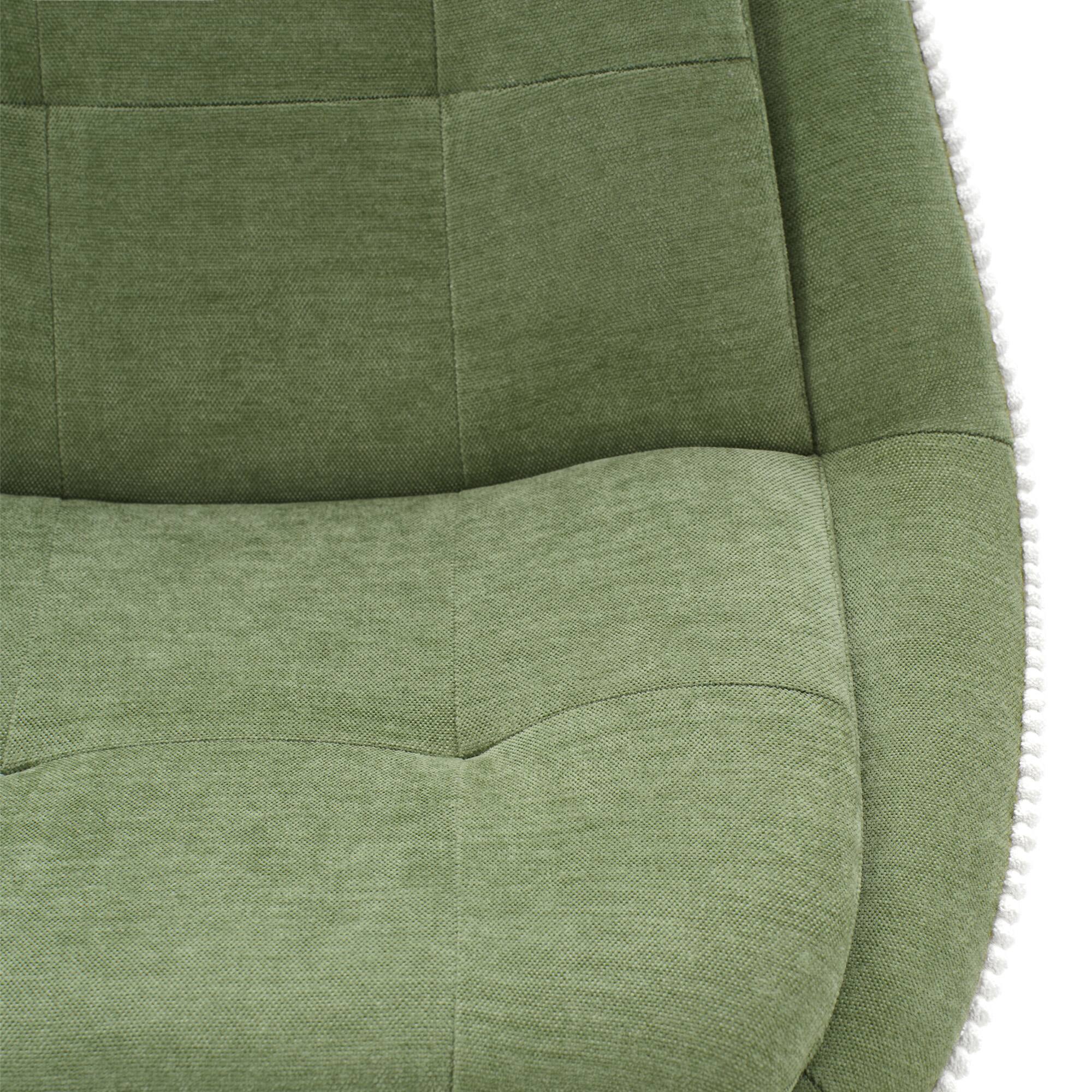 Alt View 4. KERDOM - Swivel Bar Chairs Set of 2, Height Adjustable Counter Stools with Footrest, Linen Upholstered Barstools Counter Height - Sage Green.