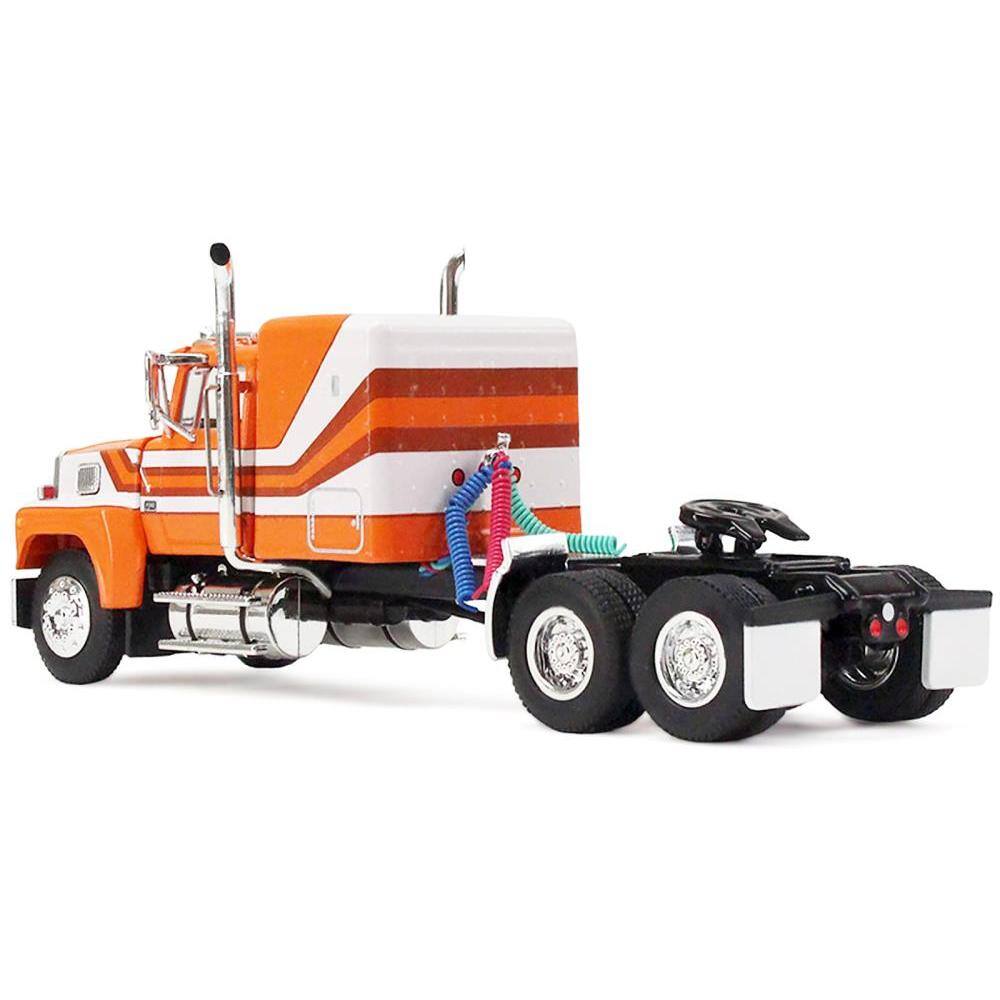 Back. First Gear - Ford LTL 9000 Trio Set (Two Day Cabs and One 60" Flat Top Sleeper) 1/64 Diecast Model by DCP/First Gear - Multicolor.