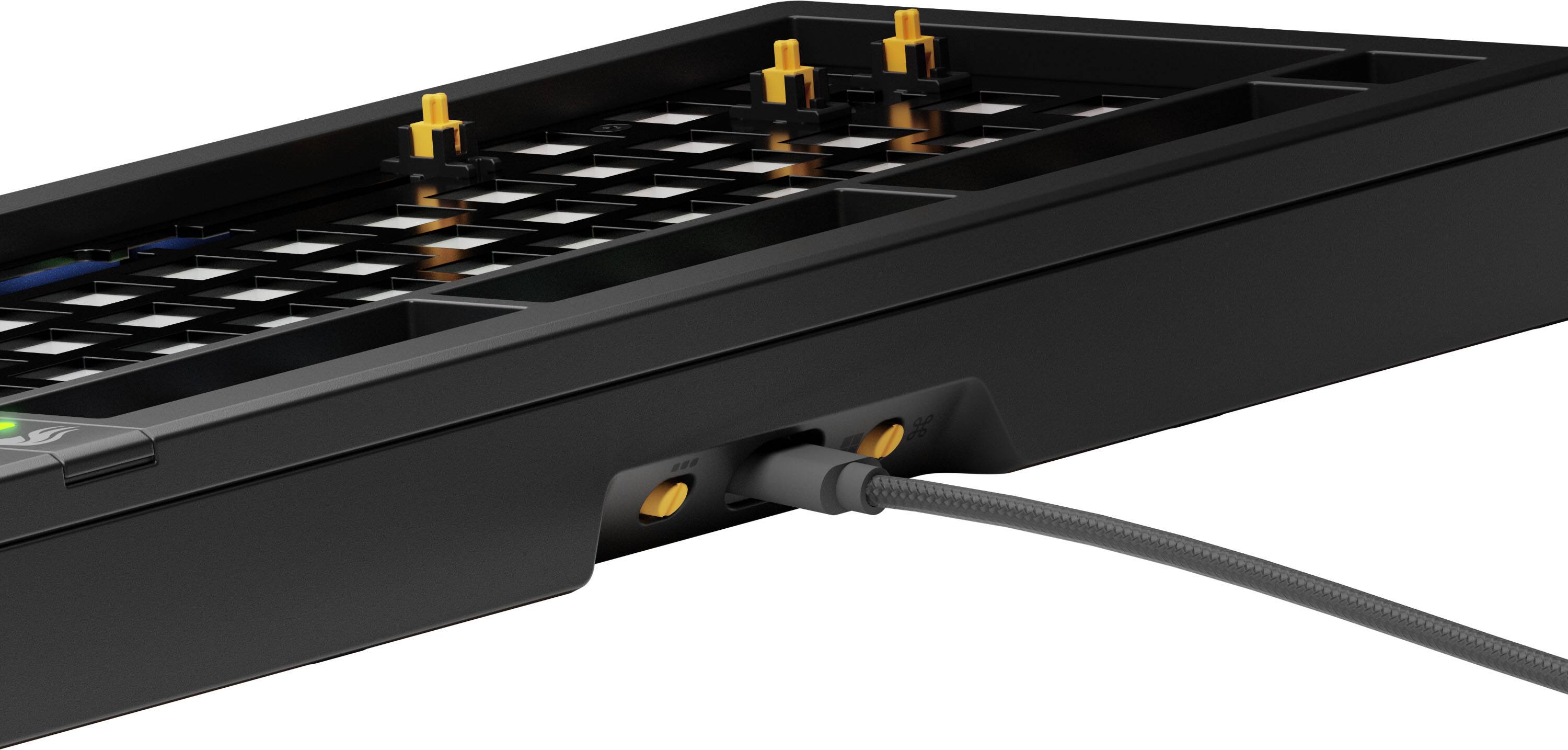 Left. Glorious - GMMK 3 75% Barebones Wired Mechanical Gaming Keyboard with Modular Gasket System - Black.