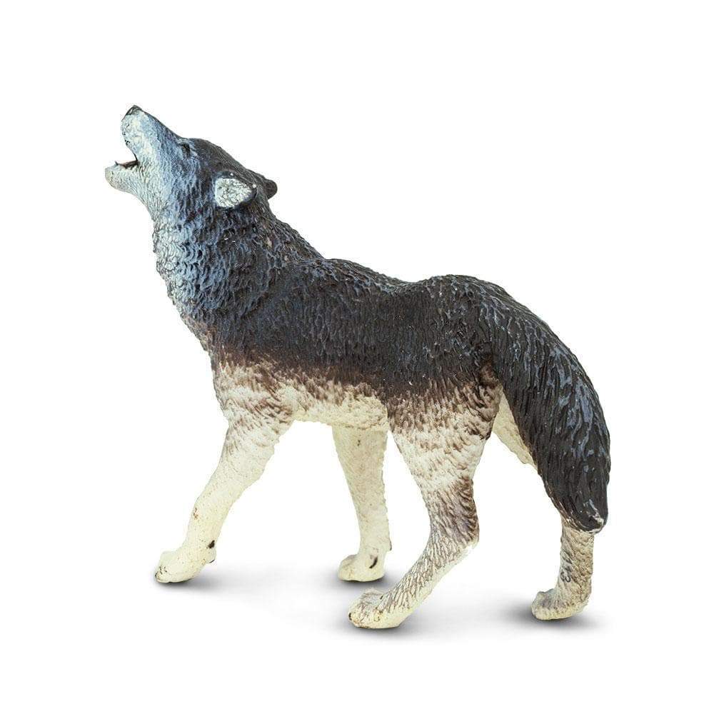 Back. Safari Ltd. - Gray Wolf Toy Figurine.