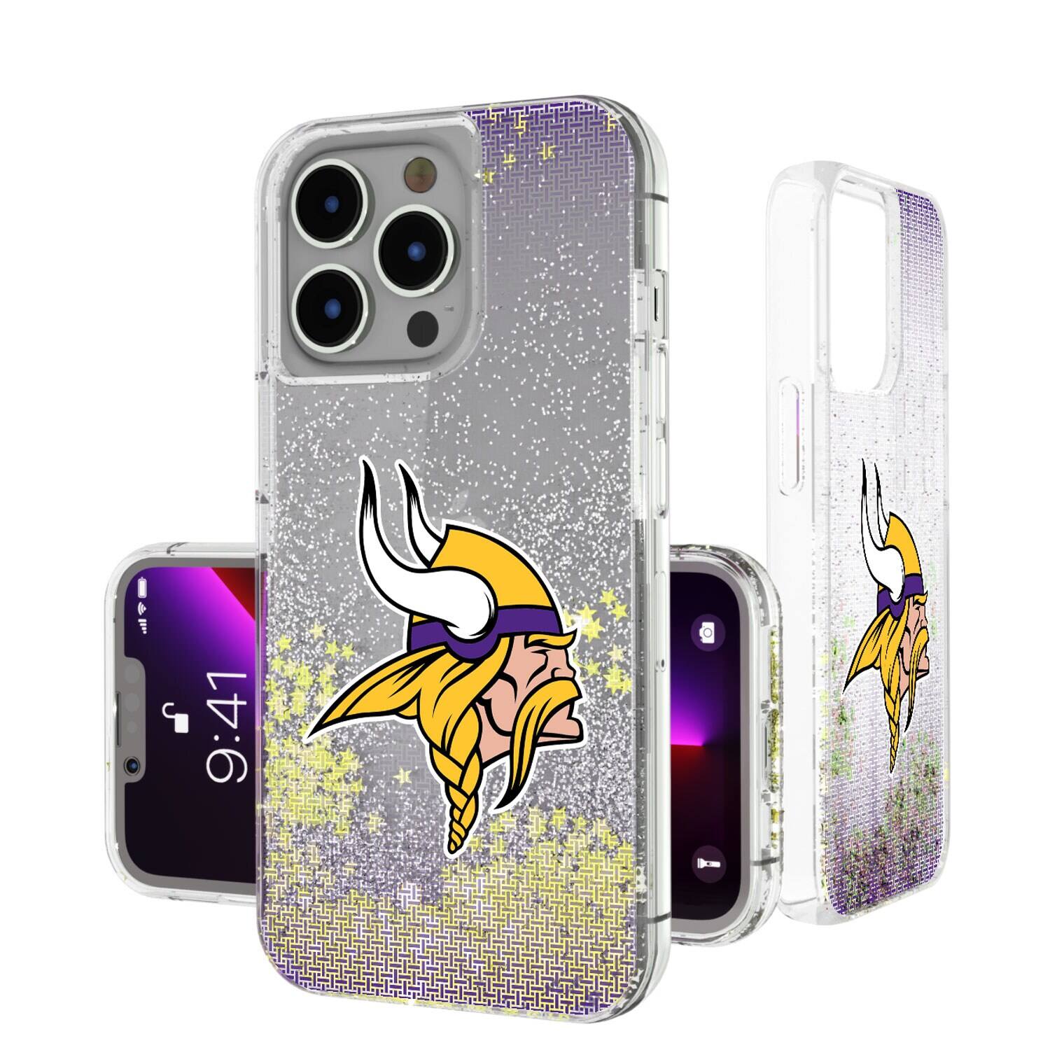 Keyscaper - NFL - Minnesota Vikings Linen Logo iPhone Glitter Case - 16 - Multicolor price history on PriceWatchPro