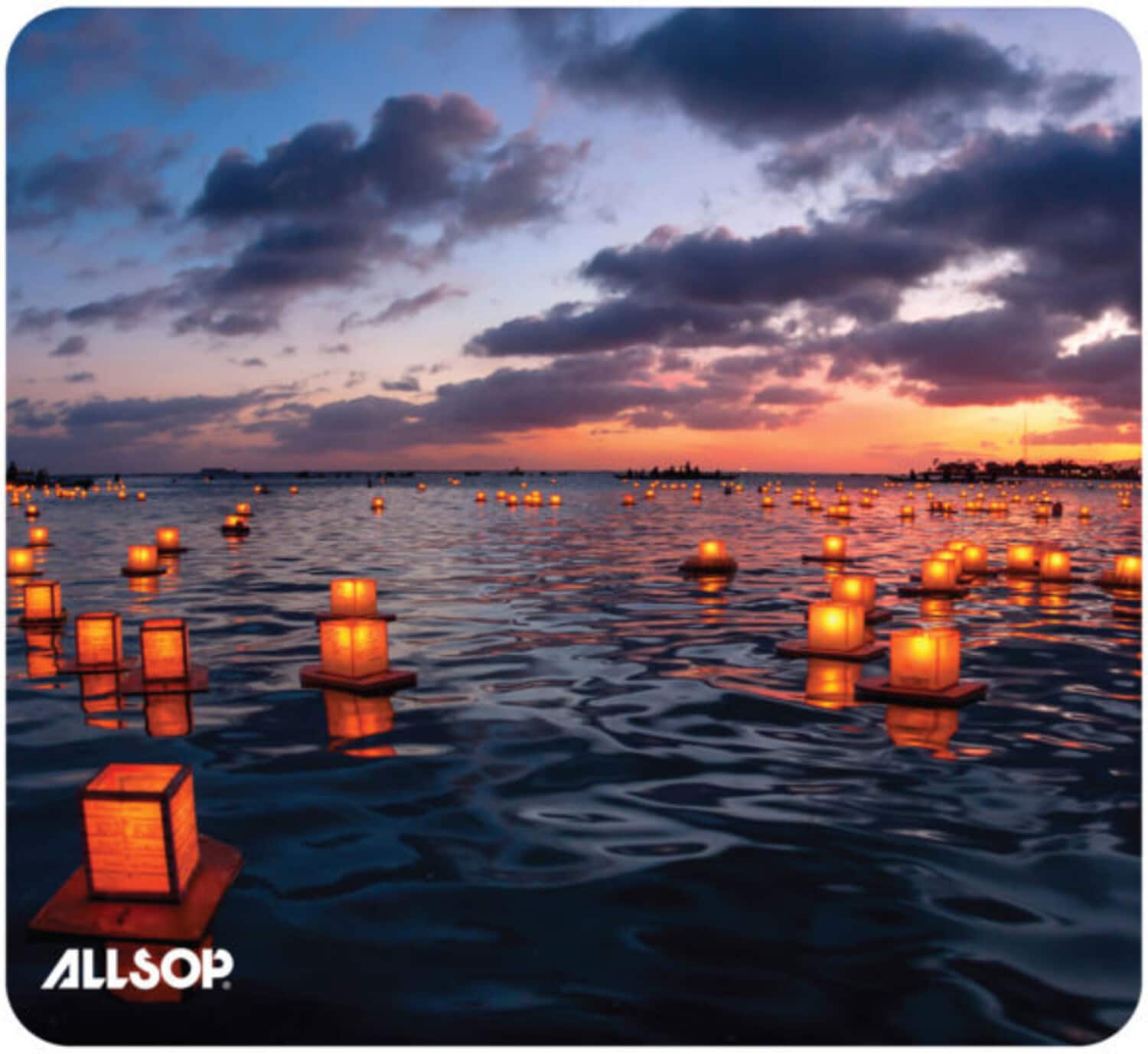 Allsop - 32414 Naturesmart Lanterns Mousepad Eco-Friendly construction - COMPUTER ACCESS - Multicolor