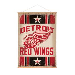 Evergreen Enterprises - Detroit Red Wings 36" x 54" Large Canvas Wall Art Tapestry with Wood Frame - Multicolor