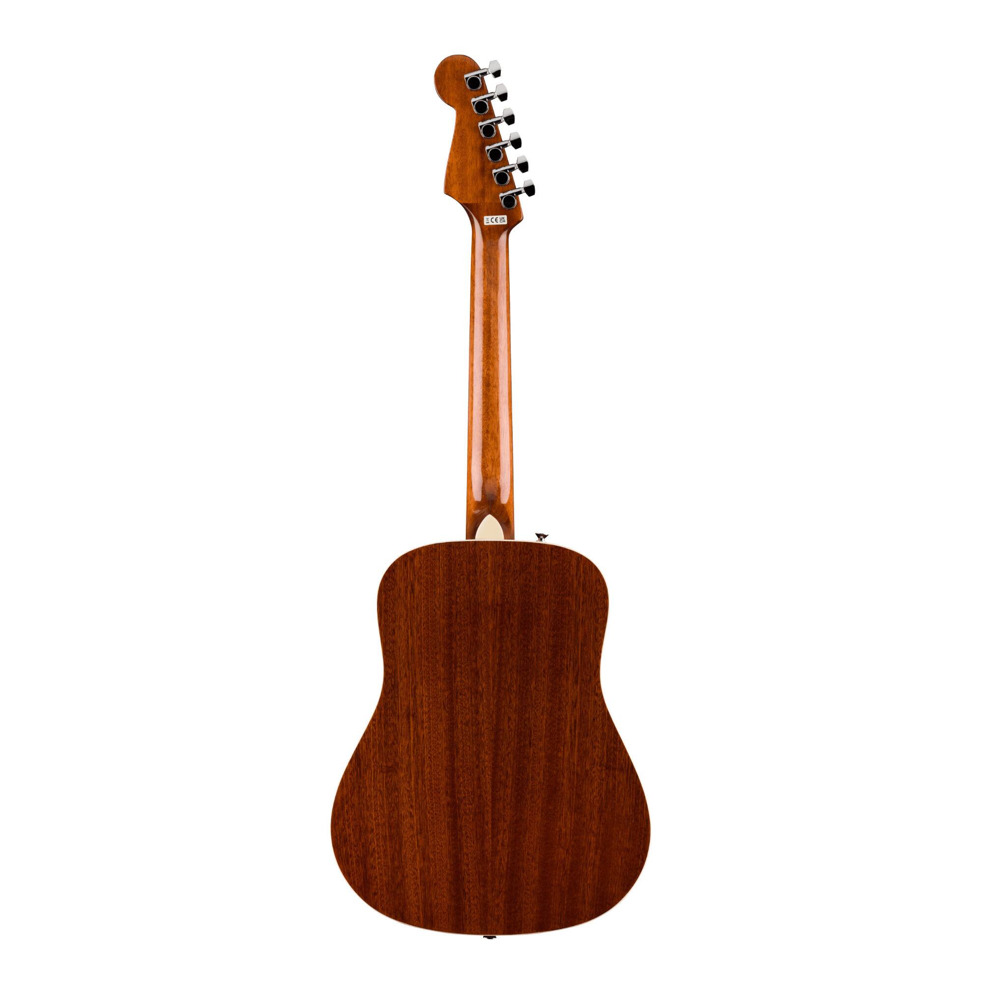 Left. Fender - Fender California Standard Redondo Mini with Bag and Sapele Top (Natural Sapele).