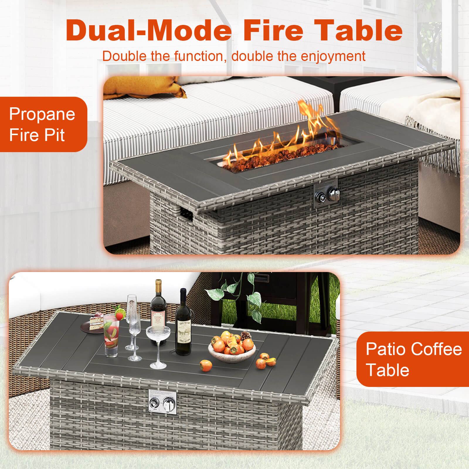 Dual-Mode Fire Table  
Double the function, double the enjoyment  

Propane Fire Pit  

Patio Coffee Table
