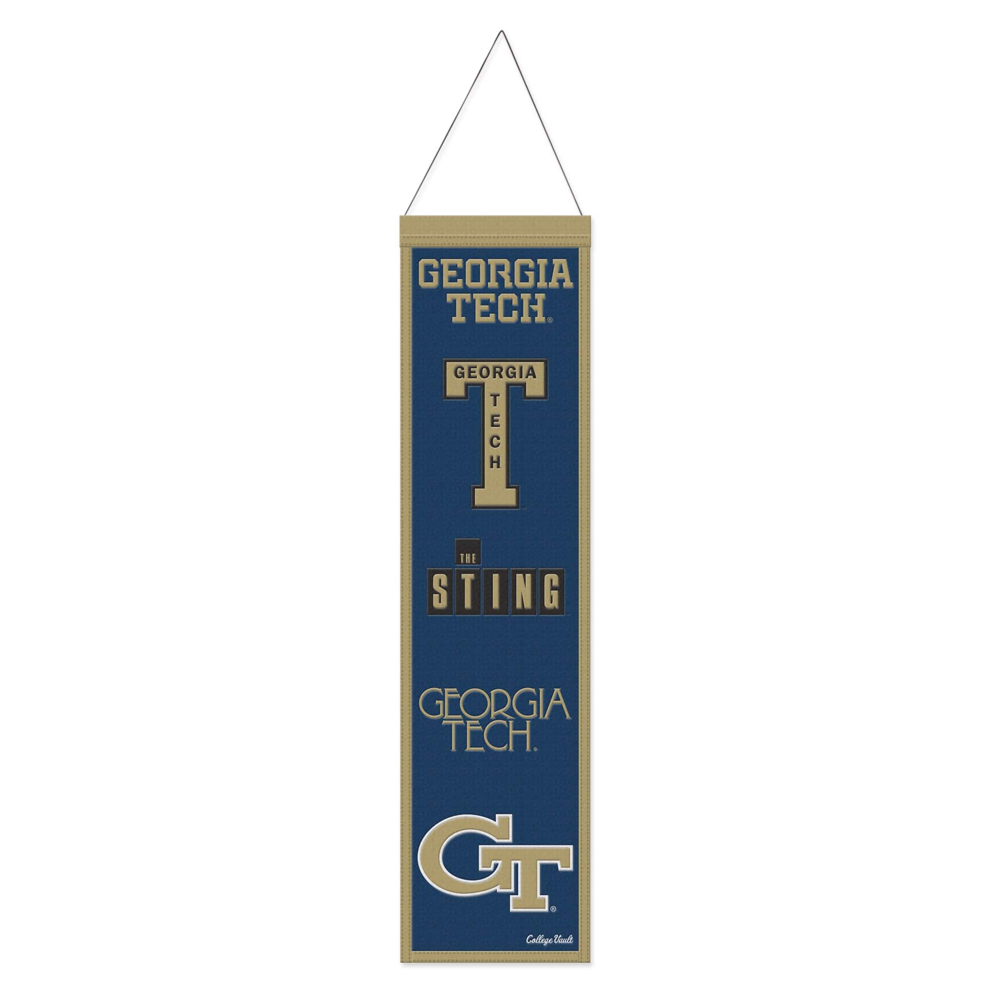 WinCraft - Georgia Tech Yellow Jackets 8" x 32" College Vault Evolution Banner - Multicolor