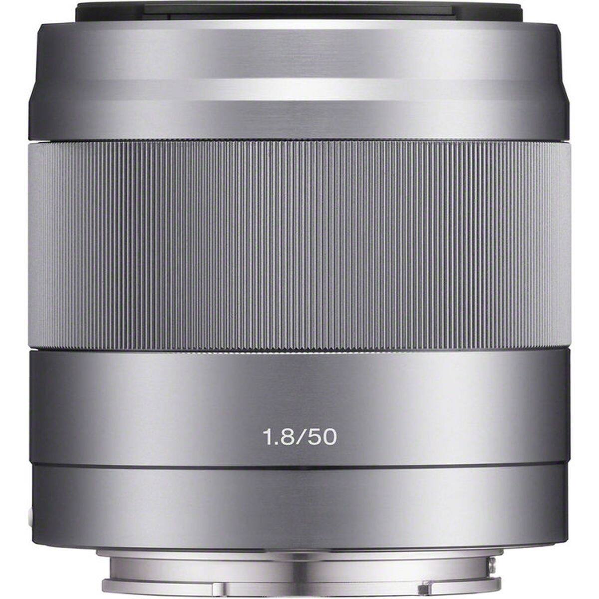 Alt View 8. Sony - Sony E 50mm f/1.8 OSS Lens for Sony E, Silver, Bundle with 49mm Filter Kit, Lens Case, Lens Cleaner, Cleaning Kit, Lens.