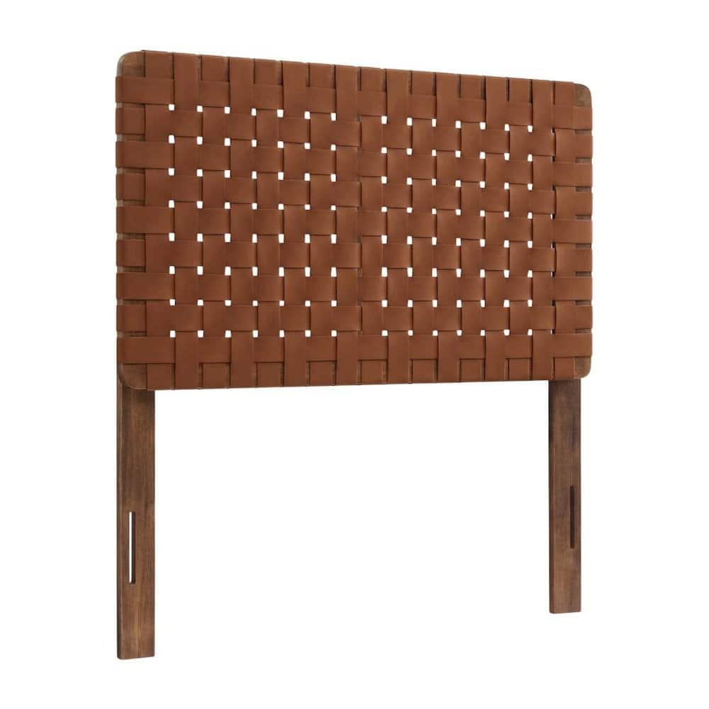 FurniFact - Vegan Leather Twin Headboard withDesign and Durable Frame - Brown price history on PriceWatchPro