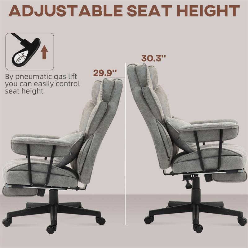 ADJUSTABLE SEAT HEIGHT

By pneumatic gas lift you can easily control seat height

29.9" Hi lift

30.3"